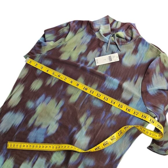 Anthropologie Mesh Turtleneck Long Sleeve Sheer Top, Layering, Size Large, NWT - Picture 2 of 10